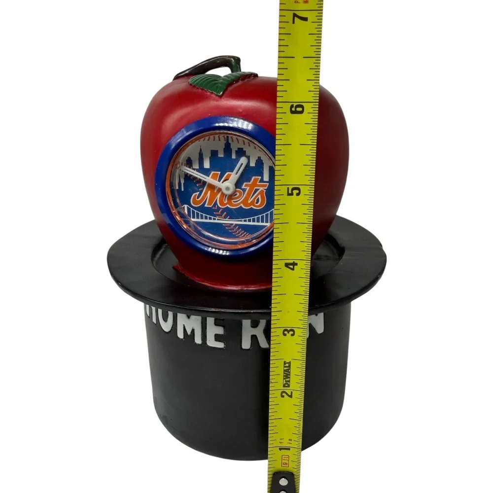 New York Mets Home Run Apple Clock Statue Citi Field Shea Stadium Decor Rare